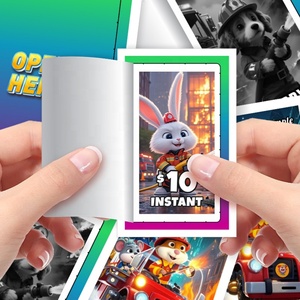 Boletos de Raspar Personalizados con Impresión Digital en Papel Grueso, Diseño Gratuito, 1 Oportunidad de Ganar al Instante - Product Image 1