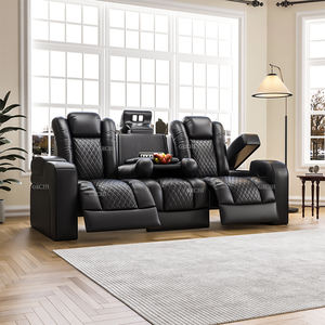 Home <span class=keywords><strong>Cinema</strong></span> di colore nero 3 posti <span class=keywords><strong>Cinema</strong></span> elettrico divano Home Theater <span class=keywords><strong>Cinema</strong></span> divano divano da salotto poltrona reclinabile - Product Image 1