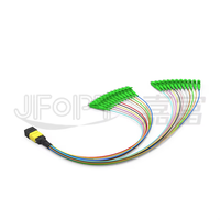 JFOPT monomode 24 cœurs G657 LSZH gaine extérieure câble de raccordement à fibres optiques MTP/PC-LC/UPC APC cavalier OM3 alimentation par JFOPT