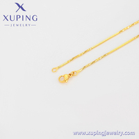 S00152456 Bijoux Xuping Nouvelle Collection Chaîne de style Hip Hop tendance et polyvalente en or 14K et 24K Collier chaîne