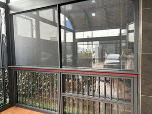 Đôi kính hợp kim nhôm sơn tĩnh điện cửa sổ trượt màn hình cửa sổ từ tính cho ngoài trời cho các sản phẩm biệt thự nhà - Product Image 5