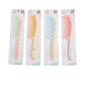 หวีแปรงผมตรง AISHU พลาสติกหลากสี สำหรับใช้ในบ้าน - Product Image 1