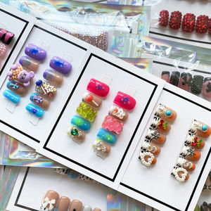 <span class=keywords><strong>Uñas</strong></span> Postizas Acrílicas Francesas Brillantes Y2K, <span class=keywords><strong>Uñas</strong></span> de Estilete Hechas a Mano, <span class=keywords><strong>Uñas</strong></span> Artificiales Reutilizables, <span class=keywords><strong>Manicura</strong></span> Acrílica de 10 Piezas - Product Image 5