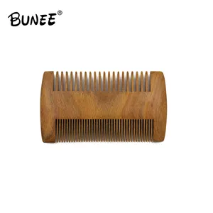 Handmade Customized Designer Modern Classic Personalized Dark Brown Wooden Hair Comb Beard Kit For Men Grooming Care
