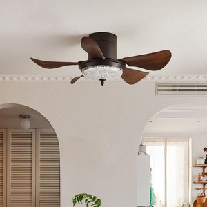 <span class=keywords><strong>Ventilateur</strong></span> <span class=keywords><strong>de</strong></span> <span class=keywords><strong>plafond</strong></span> LED style ancien OEM ODM avec moteur DC pour chambre/étude, corps en ABS fantaisie AC/DC, télécommande, design asiatique, intensité variable - Product Image 3