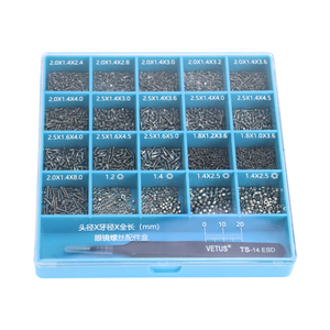 ชุดซ่อมแว่นตา ชุดสกรูซ่อมแว่นตา ร้านแว่นตา ชุดซ่อมแว่นตาสแตนเลส TS-14 ไขควง ไขควง อุปกรณ์เกี่ยวกับแว่นตา - Product Image 1