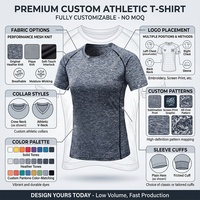 T-shirt de sport pour homme à séchage rapide avec logo personnalisé, vêtements de fitness de haute qualité, couleur unie, t-shirt de course, t-shirt de gym