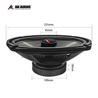 Haut-parleur de voiture AK-691 à prix compétitif d'usine et de haute qualité Haut-parleur coaxial 2 voies 4/5/6, 5 pouces, musique gamme complète audio