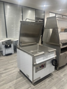 Olla de Cocina Inclinable a Gas de Acero Inoxidable Comercial para Hoteles y Restaurantes, No Requiere Instalación, Lista para Usar - Product Image 4