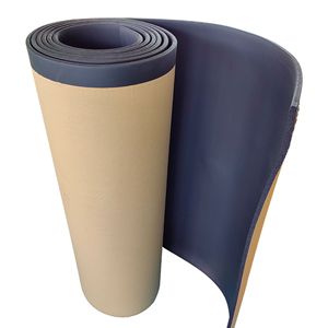 Rouleau de caoutchouc NBR 1x10 mètres noir auto-adhésif, feuille éponge résistante à l'huile pour usage industriel - Product Image 1