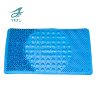 Tapis de bain multifonctionnel en PVC de couleur vive, avec massage par bulles d'air, pour baignoire, durable
