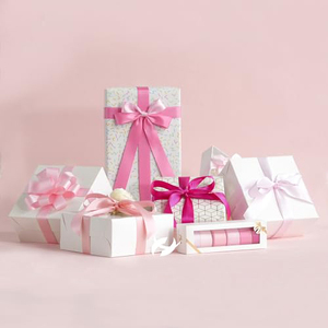 Factory Wholesale Custom Wine <b>Red</b> Polyester Grosgrain <b>Ribbon</b> for Gift Box Packing Wedding Decoration - Product Image 4