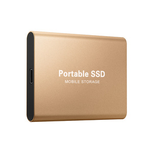 Portable SSD 64TB Mobile Storage High Speed Data Transfer Gold Color Adapter & Cable Included Licensed Private Label - Product Image 1