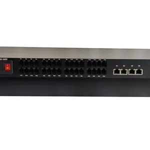 32 Cổng RJ11 FXS/FXO multiplexer để fibre Extender 32 kênh PCM điện thoại sợi quang chuyển đổi