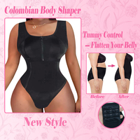 Fajas colombianas para mujer, ropa moldeadora de Tanga, LICRA sin costuras, alta compresión, Control firme, Control de barriga, prendas postoperatorias BBL