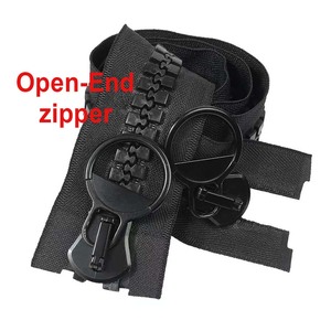 Grand sac à <span class=keywords><strong>fermeture</strong></span> <span class=keywords><strong>éclair</strong></span> en plastique à <span class=keywords><strong>double</strong></span> extrémité ouverte 20 #30 # <span class=keywords><strong>fermeture</strong></span> <span class=keywords><strong>éclair</strong></span> en résine à grandes dents matériau écologique - Product Image 4