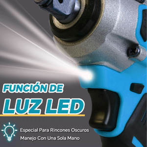 Llave <span class=keywords><strong>de</strong></span> <span class=keywords><strong>Impacto</strong></span> Inalámbrica <span class=keywords><strong>de</strong></span> 1/2 Pulgada con Motor sin Escobillas, Batería <span class=keywords><strong>de</strong></span> Iones <span class=keywords><strong>de</strong></span> Litio <span class=keywords><strong>de</strong></span> 21 V, Utilizada para <span class=keywords><strong>Pistolas</strong></span> <span class=keywords><strong>de</strong></span> <span class=keywords><strong>Impacto</strong></span> - Product Image 2