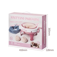 Charmkey – Kit de tricotage intelligent, Machine surdimensionnée 48, secoueur de main, bricolage, laine, Machine à tricoter, chapeau, jouet maison pour fille, pour enfants