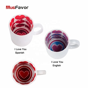 Tazas Blancas para Sublimación al por Mayor, Taza de 11 oz con Motivo, <span class=keywords><strong>Feliz</strong></span> <span class=keywords><strong>Navidad</strong></span>/Día de San Valentín/<span class=keywords><strong>Feliz</strong></span> Año Nuevo, Fabricante de Tazas de Café - Product Image 3