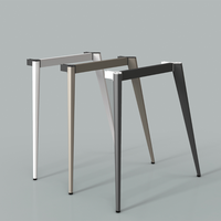 Pieds de table en fonte à montage simple, pieds de table rectangulaires pour bureau, quincaillerie
