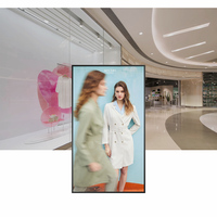 Máquina Táctil Publicitaria de Animación Ultra HD de 65 Pulgadas y Alto Brillo, con Borde Ultrafino, Android/Windows, para Centros Comerciales y Comercios Minoristas