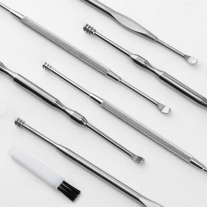 Stainless Steel <b>Ear</b> <b>Pick</b> Set 4 Piece Double Headed <b>Ear</b> Cleaning Tool For <b>Ear</b> Wax Removal - Product Image 1
