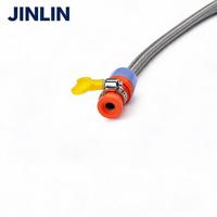 Tuyau de gaz tressé en acier inoxydable 304 JINLIN, tuyau flexible haute pression pour gaz naturel, pour la connexion de la cuisinière de la cuisine