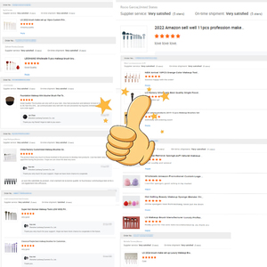 Ensemble de pinceaux de <span class=keywords><strong>maquillage</strong></span> 7 pièces de haute qualité avec douceur lisse <span class=keywords><strong>pour</strong></span> les femmes professionnelles ensemble de pinceaux de <span class=keywords><strong>maquillage</strong></span> végétalien - Product Image 6