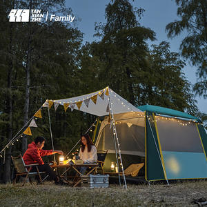 Tente de camping Explorer 310x210x195cm, double couche, imperméable, trois saisons, abri extérieur portable et pliable - Product Image 2