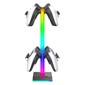 Support de contrôleur de jeu et de casque Lanxinda <span class=keywords><strong>EB04</strong></span> RGB ABS avec contrôle USB pour PS5/Xbox/Switch, support de rangement de bureau - Product Image 2