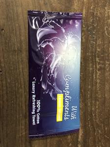 Factory Bulk Cotton Wet Wipes Single Pack Disposable Hotel Airline Hand <b>Towels</b> Custom Logo Individually <b>Wrapped</b> - Product Image 3