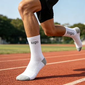 <span class=keywords><strong>Calcetines</strong></span> de compresión deportivos personalizados para correr, <span class=keywords><strong>calcetines</strong></span> de senderismo atléticos antiampollas para tripulación - Product Image 2