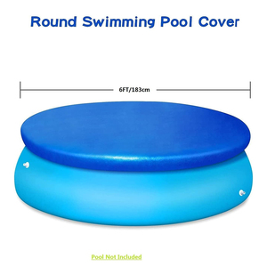 Couverture de <span class=keywords><strong>piscine</strong></span> gonflable ronde de 6 pieds (72 pouces) Vectus China Wholesale, facile à installer, en bâche PE durable, anti-poussière et imperméable. - Product Image 2