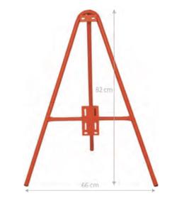 Trépied galvanisé à structure angulaire en acier massif avec poignée supérieure Produit d'avertissement de trafic - Product Image 3