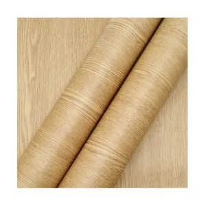 Papel tapiz de vinilo recubierto de pegamento de alta calidad, nuevo estilo, revestimiento de madera impermeable, película de PVC, diseño de decoración del hogar, papel tapiz de 60cm
