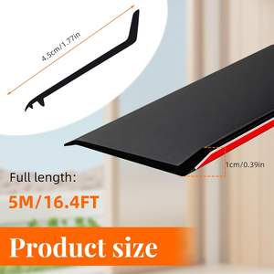 Protection contre les gouttes d'eau pour le <span class=keywords><strong>rebord</strong></span> de <span class=keywords><strong>fenêtre</strong></span> autocollante imperméable, barrière de pluie en caoutchouc flexible pour les portes, les fenêtres, bande d'étanchéité - Product Image 2