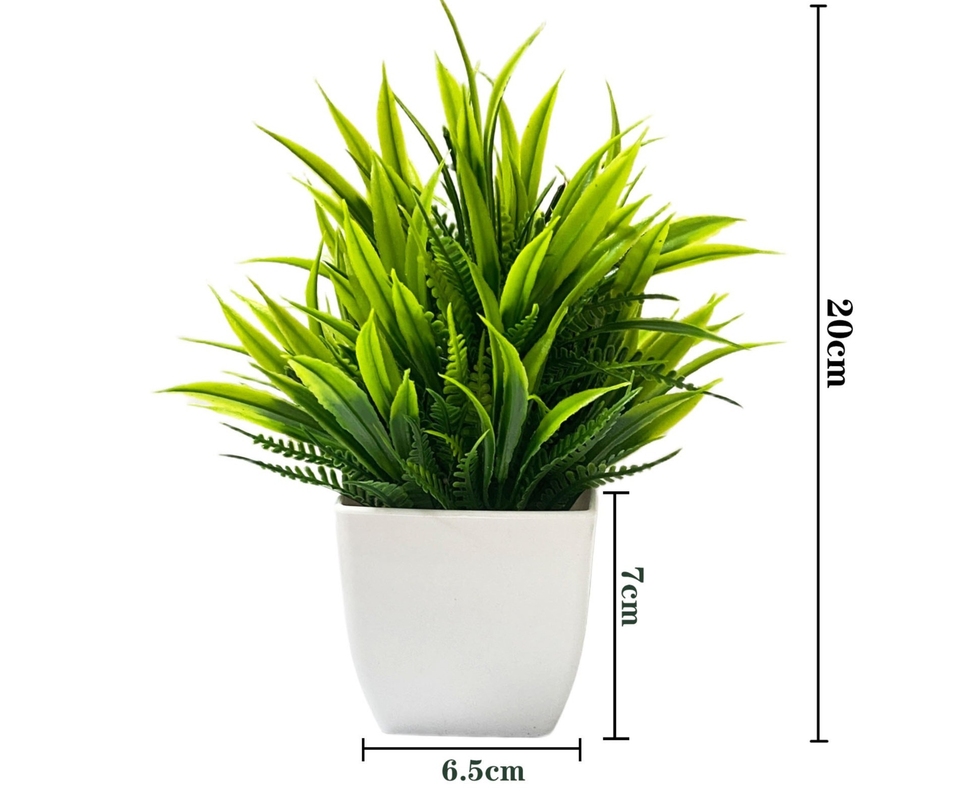 Spring grass potted plant green