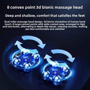 Masajeador de pies Shiatsu con vibración, circulación sanguínea, fisioterapia infrarroja y calor para pies, piernas y pantorrillas. - Product Image 4