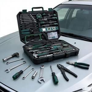 Kit d'outils complet pour la maison : boîte à outils de réparation pour électricien, charpentier et travaux du bois - Product Image 3