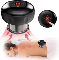 Gua Sha Outil de massage avec 12 niveaux de température et d'aspiration Ensemble de thérapie par ventouses dynamiques intelligentes, masseur de cellulite Machine à vide