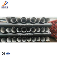 Peinture au goudron de houille époxy, tuyau en fonte ductile EN598 C25 Dn500mm, sans soudure, pliage, découpe, pipeline, certifié ISO2531