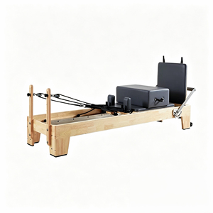 Máquina de <span class=keywords><strong>Pilates</strong></span> Reformer de Madera de Roble Comercial Duradera para Estudio, Cama de <span class=keywords><strong>Pilates</strong></span> de Madera, Venta Directa de Fábrica - Product Image 2