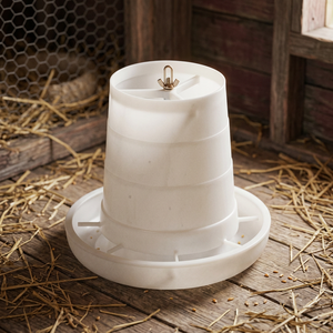 Comederos Plegables de Plástico Duradero para Aves de Corral, con Capacidad para 10 kg, Flujo de Alimentación Ajustable, Modelo 128A - Product Image 3