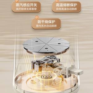 Bouilloire électrique Midea en acier inoxydable 316L, arrêt automatique, protection contre l'ébullition à sec, usage domestique - Product Image 5