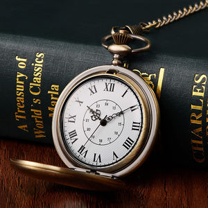 قطار ستايمبانك عتيق مخصص هدية كلاسيكية مع سلسلة مخصصة بأرقام رومانية كوارتز قديمة موفت يابانية - Product Image 6