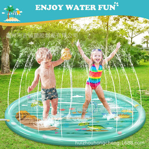 Inflatable Water Spray Mat 170Cm Round Outdoor Kids Pool Cooling Misting Game Pad - Product Image 2