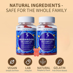 Bonbons aux champignons de marque privée Offre Spéciale avec reishi, crinière de lion et cordyceps Système immunitaire fort Suppléments à base de plantes pour adultes - Product Image 5