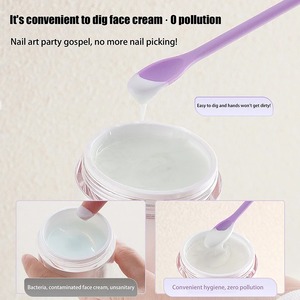 Mini <b>Silicone</b> Spatula, 3 PCS Jar Spatula, Reusable Double-ended Tiny <b>Silicone</b> Spoon for Kitchen and Beauty - Product Image 5