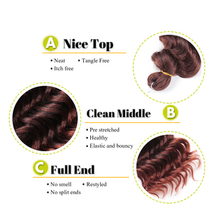 <span class=keywords><strong>Capelli</strong></span> all'uncinetto a onde profonde oceaniche <span class=keywords><strong>con</strong></span> riflessi ricci Afro africani estensioni dei <span class=keywords><strong>capelli</strong></span> intrecciate sintetiche naturali - Product Image 4