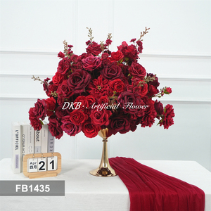 DKB Artificial Silk Flower Balls Centerpieces Roses Hydrangea Wedding <b>Table</b> Decorations Custom Wedding Flower Ball - Product Image 3